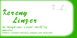 kereny linzer business card